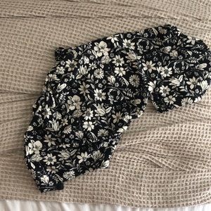 Floral free people bodysuit